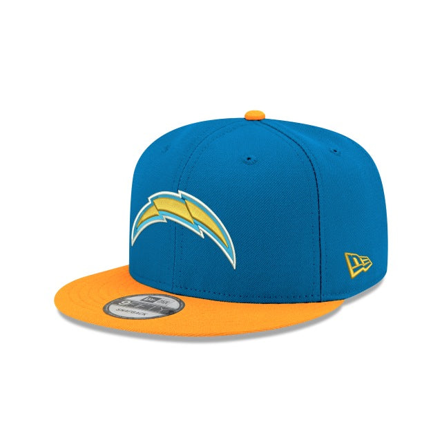 Los Angeles Chargers New Era NFL 9FIFTY 950 Snapback Cap Hat Sky Blue Crown Yellow Visor Team Color Logo 