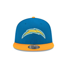 Load image into Gallery viewer, Los Angeles Chargers New Era NFL 9FIFTY 950 Snapback Cap Hat Sky Blue Crown Yellow Visor Team Color Logo 

