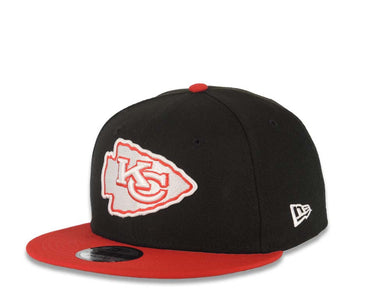 Kansas City Chiefs New Era NFL 9FIFTY 950 Snapback Cap Hat Dark Gray Crown Red Visor White/Red Team Color Logo (Color Pack)