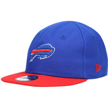 Load image into Gallery viewer, (Infant) Buffalo Bills New Era NFL 9FIFTY 950 Velcro Snapback Cap Hat Royal Blue Crown Red Visor Team Color Logo (My 1st First)
