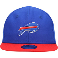 Load image into Gallery viewer, (Infant) Buffalo Bills New Era NFL 9FIFTY 950 Velcro Snapback Cap Hat Royal Blue Crown Red Visor Team Color Logo (My 1st First)
