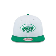 Load image into Gallery viewer, New York Jets New Era NFL 9FIFTY 950 Snapback Cap Hat White Crown Green Visor Green/White Logo 
