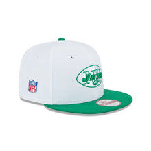 Load image into Gallery viewer, New York Jets New Era NFL 9FIFTY 950 Snapback Cap Hat White Crown Green Visor Green/White Logo 
