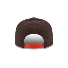 Load image into Gallery viewer, Cleveland Browns New Era NFL 9FIFTY 950 Snapback Cap Hat Brown Crown Orange Visor Team Color Logo 
