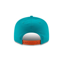Load image into Gallery viewer, Miami Dolphins New Era NFL 9FIFTY 950 Snapback Basic Cap Hat Aqua Crown Orange Visor Team Color Logo
