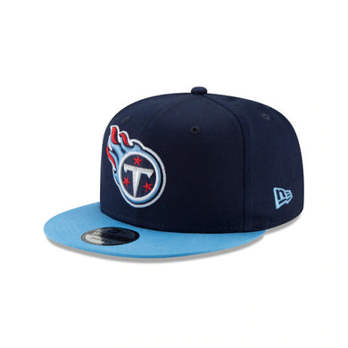 Tennessee Titans New Era NFL 9FIFTY 950 Snapback Basic Cap Hat Navy Crown Sky Blue Visor Team Color Logo
