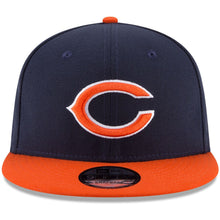 Load image into Gallery viewer, (Infant) Chicago Bears New Era NFL 9FIFTY 950 Snapback Cap Hat Navy Crown Orange Visor Team Color Logo (My 1st First) 
