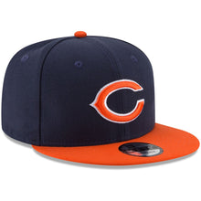 Load image into Gallery viewer, (Infant) Chicago Bears New Era NFL 9FIFTY 950 Snapback Cap Hat Navy Crown Orange Visor Team Color Logo (My 1st First) 
