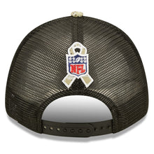 Load image into Gallery viewer, Los Angeles Chargers New Era NFL 9FORTY 940 Adjustable Cap Hat Black Crown Camo Visor Team Color Logo (2022 Salute To Service)

