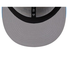 Load image into Gallery viewer, Los Angeles Chargers New Era NFL 59FIFTY 5950 Fitted Cap Hat Stone Crown Sky Blue Visor Team Color Logo Gray UV (2023 Draft On Stage)
