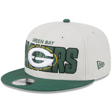 Load image into Gallery viewer, (Youth) Green Bay Packers New Era NFL 9FIFTY 950 Snapback Cap Hat Stone Crown Green Visor Team Color Logo (2023 Draft On Stage)
