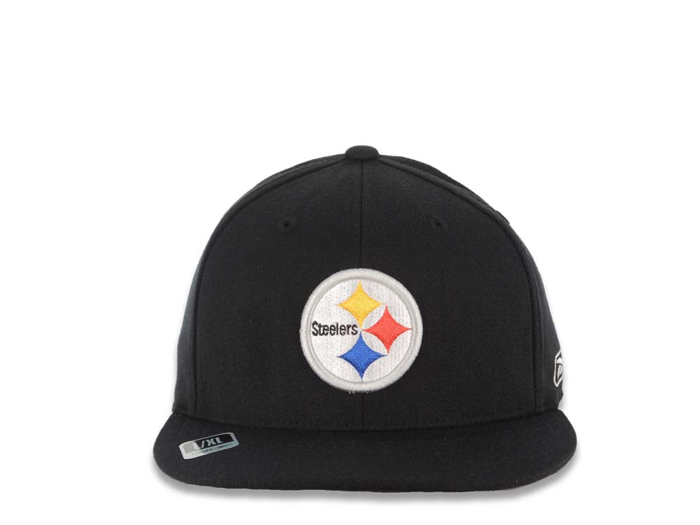 Pittsburgh Steelers Reebok NFL Flex Fitted Cap Hat Black Crown
