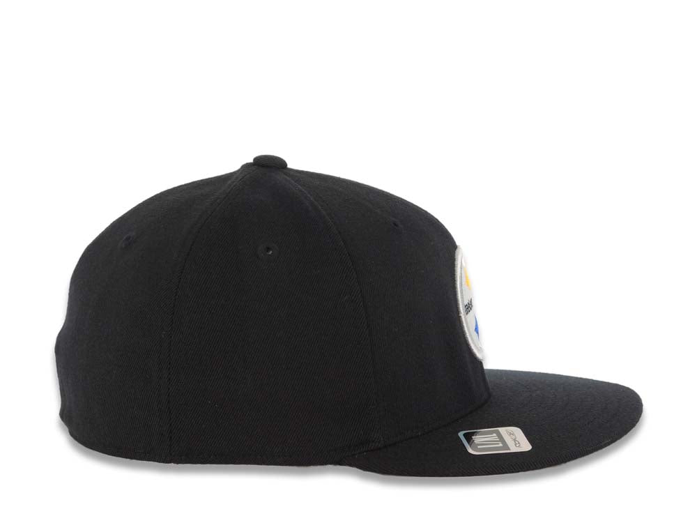 Pittsburgh Steelers Reebok NFL Flex Fitted Cap Hat Black Crown