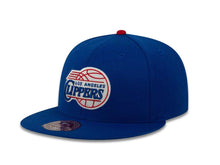 Load image into Gallery viewer, Los Angeles Clippers Mitchell &amp; Ness NBA Fitted Cap Hat Royal Blue Crown/Visor Team Color HWC Logo

