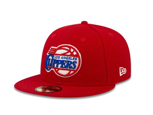 Los Angeles Clippers New Era NBA 59FIFTY 5950 Fitted Cap Hat Red Crown/Visor Team Color HWC Logo