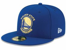 Load image into Gallery viewer, Golden State Warriors New Era 59FIFTY 5950 NBA Fitted 2015 Champions Cap Hat Royal Blue Crown/Visor Team Color Logo
