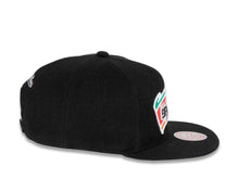 Load image into Gallery viewer, San Antonio Spurs Mitchell &amp; Ness NBA Snapback Cap Hat Black Crown/Visor Team Color HWC Logo
