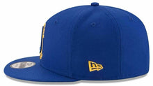 Load image into Gallery viewer, Golden State Warriors New Era NBA 9FIFTY 950 Snapback Cap Hat Royal Blue Crown/Visor Team Color Logo
