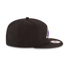 Load image into Gallery viewer, Los Angeles Lakers New Era NBA 9Fifty 950 Snapback Cap Hat Black Crown/Visor Team Color Logo
