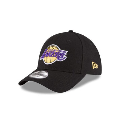 Los Angeles Lakers New Era NBA 9Forty 940 The League Adjustable Cap Hat Black Crown/Visor Team Color Logo
