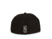 Load image into Gallery viewer, Los Angeles Lakers New Era NBA 59FIFTY 5950 Fitted Cap Hat Black Crown/Visor Black/Dark Gray Logo

