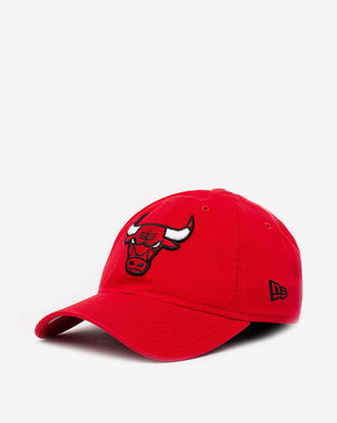 Chicago Bulls New Era NBA 9TWENTY 920 Adjustable Cap Hat Red Crown/Visor Team Color Logo (Core Classic 2.0)