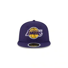 Load image into Gallery viewer, (Youth) Los Angeles Lakers New Era NBA 59FIFTY 5950 Fitted Cap Hat Purple Crown/Visor Team Color Logo
