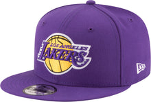 Load image into Gallery viewer, Los Angeles Lakers New Era NBA 9FIFTY 950 Snapback Cap Hat Purple Crown/Visor Team Color Logo
