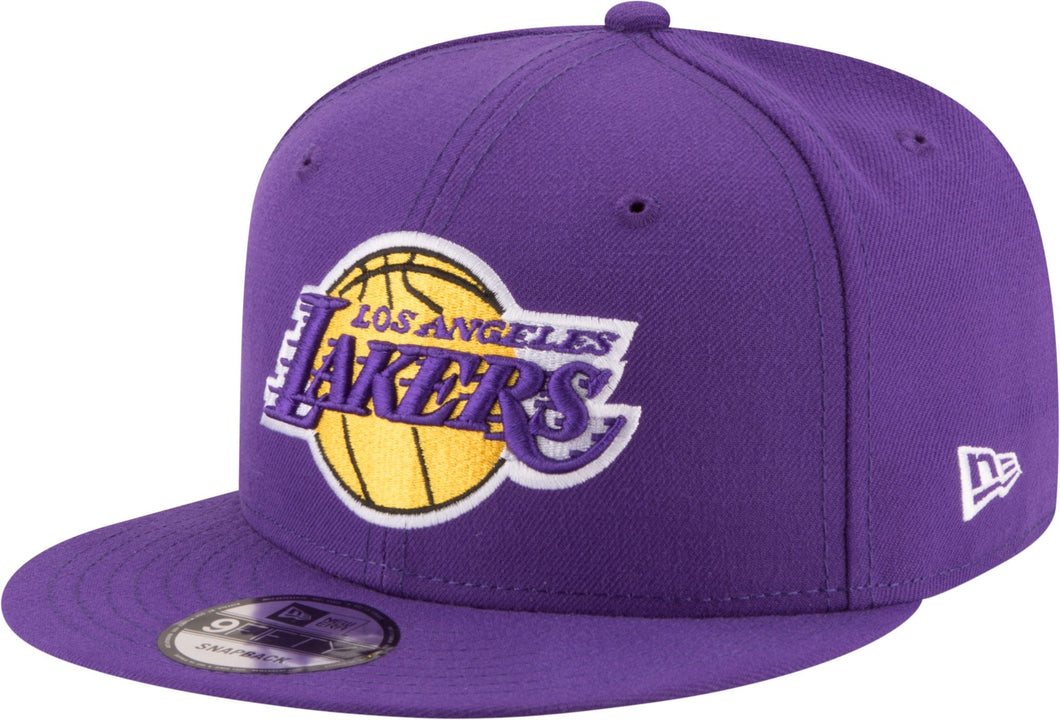Los Angeles Lakers New Era NBA 9FIFTY 950 Snapback Cap Hat Purple Crown/Visor Team Color Logo