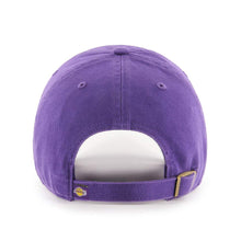 Load image into Gallery viewer, Los Angeles Lakers &#39;47 NBA Clean Up Adjustable Cap Hat Purple Crown/Visor Team Color Logo
