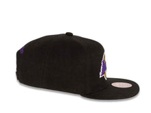 Load image into Gallery viewer, Los Angeles Lakers Mitchell &amp; Ness NBA Snapback Cap Hat Black Crown/Visor Team Color Logo (Keep It Simple)
