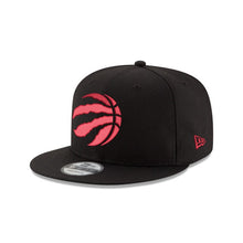 Load image into Gallery viewer, Toronto Raptors New Era NBA 9FIFTY 950 Snapback Cap Hat Black Crown/Visor Team Color Logo 
