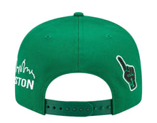 Load image into Gallery viewer, Boston Celtics New Era NBA 9FIFTY 950 Snapback Cap Hat Green Crown/Visor Team Color Logo 17x World Champions Patches (Finals Icon)
