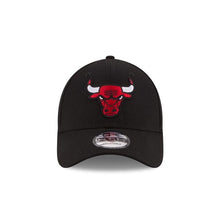 Load image into Gallery viewer, Chicago Bulls New Era NBA 9Forty 940 The League Adjustable Cap Hat Black Crown/Visor Team Color Logo
