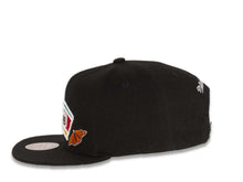 Load image into Gallery viewer, San Antonio Spurs Mitchell &amp; Ness NBA Snapback Black Crown/Visor Deafult Logo with Flowers/Butterfly Gray UV (State Flower)
