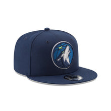 Load image into Gallery viewer, Minnesota Timberwolves New Era NBA 9FIFTY 950 Snapback Cap Hat Navy Crown/Visor Team Color Logo 
