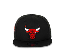 Load image into Gallery viewer, Chicago Bulls New Era NBA 9FIFTY 950 Snapback Cap Hat Black Crown/Visor Team Color Logo (Logo Side)
