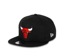 Load image into Gallery viewer, Chicago Bulls New Era NBA 9FIFTY 950 Snapback Cap Hat Black Crown/Visor Team Color Logo (Logo Side)
