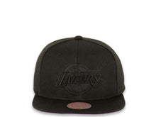 Load image into Gallery viewer, Mitchell &amp; Ness Snapback Los Angeles Lakers Blackout Pop Under Purple UV
