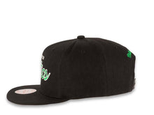 Load image into Gallery viewer, Mitchell &amp; Ness Snapback Boston Celtics Black Crown Script Logo Sports Specialty Satin UV
