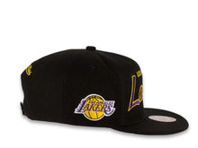 Load image into Gallery viewer, Mitchell &amp; Ness Snapback Los Angeles Lakers Black Crown Script Logo Sports Specialty Satin UV
