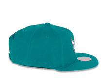 Load image into Gallery viewer, Charlotte Hornets Mitchell &amp; Ness NBA Snapback Cap Hat Teal Crown/Visor Team Color Logo
