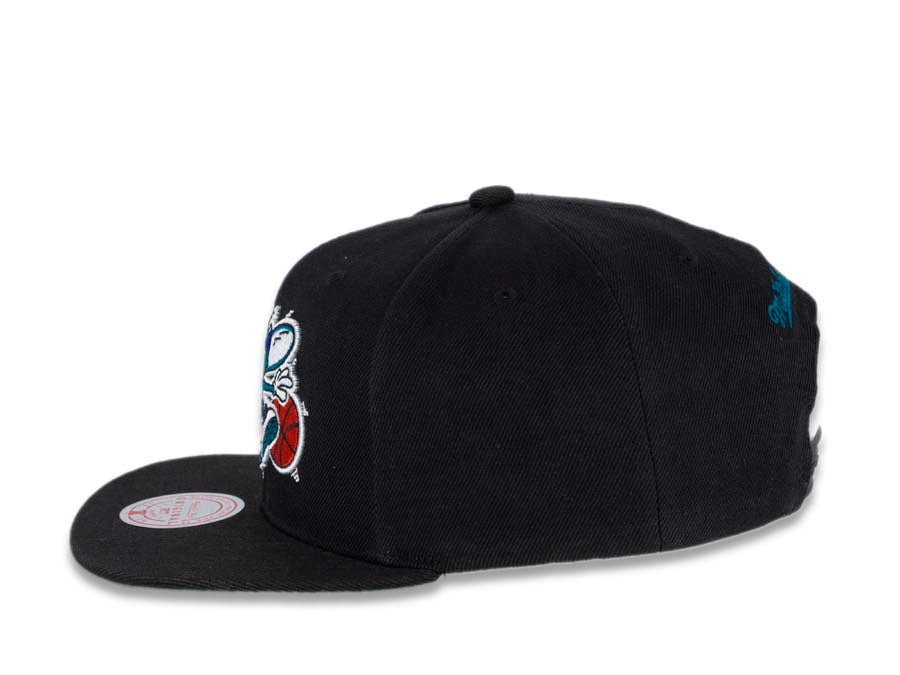 Charlotte Hornets Mitchell & Ness NBA Snapback Cap Hat Black Crown Pin –  Capland