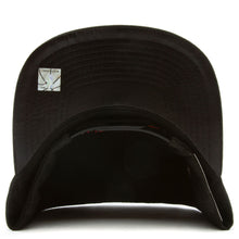 Load image into Gallery viewer, Chicago Bulls Mitchell &amp; Ness NBA Snapback Cap Hat Black Crown/Visor Red/White/Metallic Gold Logo (Hype Type)
