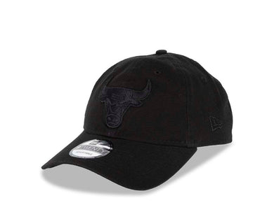 Chicago Bulls New Era NBA 9TWENTY 920 Adjustable Cap Hat Black Crown/Visor Black Logo 