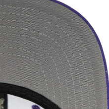 Load image into Gallery viewer, Los Angeles Lakers Mitchell &amp; Ness NBA Snapback Cap Hat Purple Crown/Visor Team Color Logo Dark Gray UV
