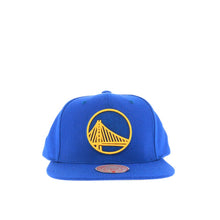 Load image into Gallery viewer, Golden State Warriors Mitchell &amp; Ness NBA Snapback Cap Hat Royal Blue Crown/Visor Team Color Without/No Text Logo
