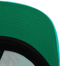 Load image into Gallery viewer, Vancouver Grizzlies Mitchell &amp; Ness NBA Snapback Cap Hat Teal Crown/Visor Team Color Logo Green UV

