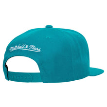 Load image into Gallery viewer, Detroit Pistons Mitchell &amp; Ness NBA Snapback Cap Hat Teal Crown/Visor Team Color Logo Green UV
