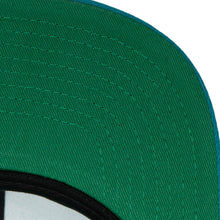 Load image into Gallery viewer, Detroit Pistons Mitchell &amp; Ness NBA Snapback Cap Hat Teal Crown/Visor Team Color Logo Green UV
